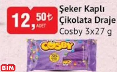 COSBY ŞEKER KAPLI ÇİKOLATA DRAJE